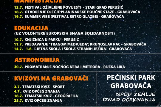 Srpanj u znaku prirode, znanja i zabave – bogat program na Grabovači